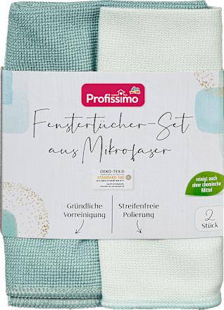 ProfissimoFenstertücher aus Mikrofaser, 2 St