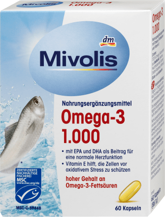 MivolisOmega-3 1.000, Kapseln 60 St., 85 gNahrungsergänzungsmittel