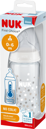 NUKBabyflasche aus Glas First Choice, weiß, 0-6 Monate, 240 ml, 1 St
