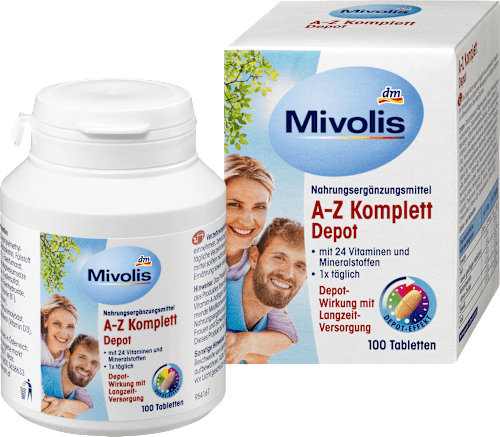 MivolisA-Z Komplett Depot, Tabletten, 100 St., 138 gNahrungsergänzungsmittel