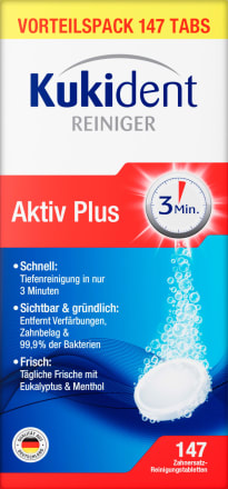 KukidentGebissreiniger Tabs  Aktiv Plus, 147 StMedizinprodukt