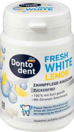 DontodentKaugummi, Fresh White Lemon mit Xylit, 50 St