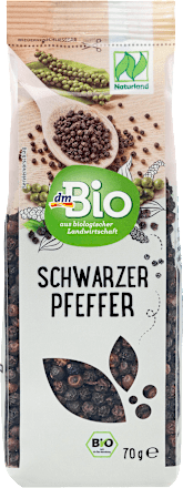 dmBioSchwarzer Pfeffer, ganze Körner, 70 g