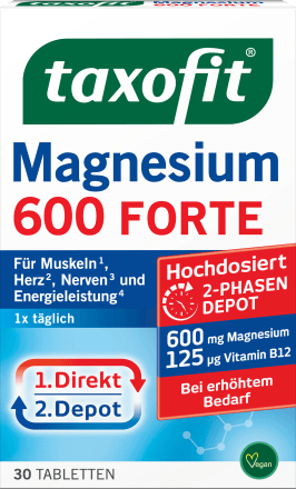 taxofitMagnesium 600 Forte Depot Tabletten 30St, 51,2 gNahrungsergänzungsmittel