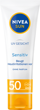 NIVEA SUNSonnencreme Gesicht sensitiv LSF 50, 50 ml