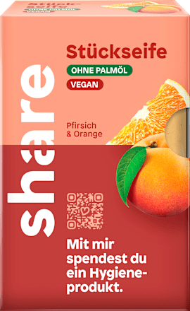 shareSeifenstück Pfirsich & Orange, 100 g