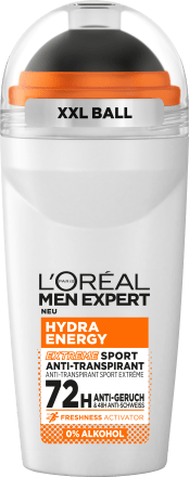 L'ORÉAL PARIS MEN EXPERTAntitranspirant Deo Roll-on Hydra Energy, Extreme Sport, 50 ml