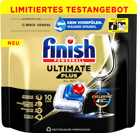 FinishSpülmaschinen-Tabs Ultimate Plus, 10 St