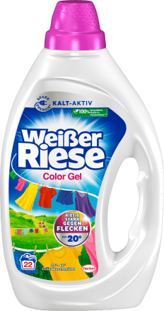 Weißer RieseColorwaschmittel Gel, 22 Wl