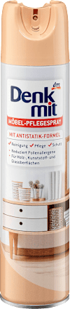 DenkmitMöbelreiniger & Pflegespray mit Antistatik-Formel, 0,4 l