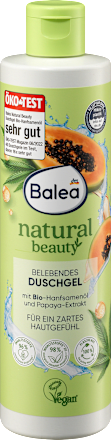 BaleaNatural Beauty Dusche Papaya-Extrakt & Bio-Hanfsamenöl, 250 ml