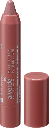 alverde NATURKOSMETIKLippenstift Matt 80 Tender Taupe, 3,7 g