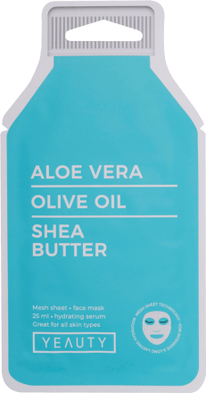 YeautyTuchmaske Aloe Vera-Olive-Shea Butter, 1 St
