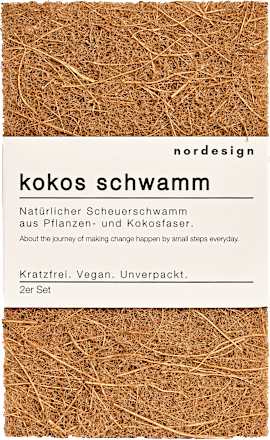nordesignGeschirrschwamm Kokos, 2 St