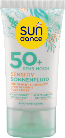 SUNDANCESonnenfluid Gesicht sensitiv LSF 50+, 50ml, 50 ml