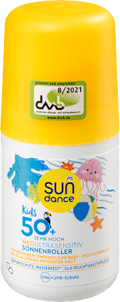 SUNDANCESonnenroller Kids, MED ultra sensitiv, LSF 50+, 100 ml