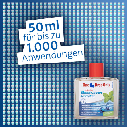 One Drop Only Mundwasser Konzentrat, fluoridfrei, 50 ml dauerhaft 
