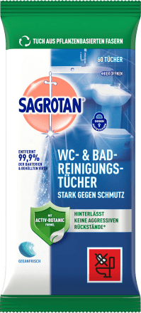 SagrotanWC-Reinigungstücher Desinfektion, 60 StBiozidprodukt