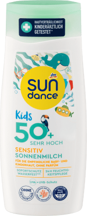 SUNDANCESonnenmilch Kids sensitiv LSF 50+, 200 ml