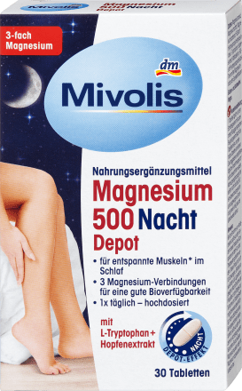 MivolisMivolis Magnesium 500 Nacht Depot, 30 St, 43 gNahrungsergänzungsmittel