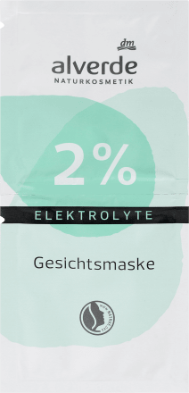 alverde NATURKOSMETIKGesichtsmaske mit 2% Elektrolyte, 15 ml