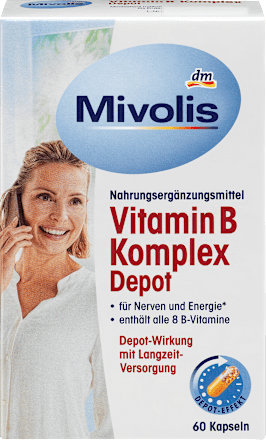 MivolisVitamin B Komplex Depot, Kapseln 60 St., 33 gNahrungsergänzungsmittel