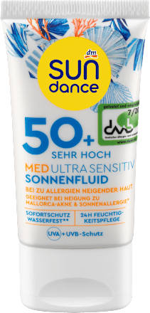 SUNDANCESonnenfluid Gesicht MED ultra sensitiv, LSF 50+, 50 ml