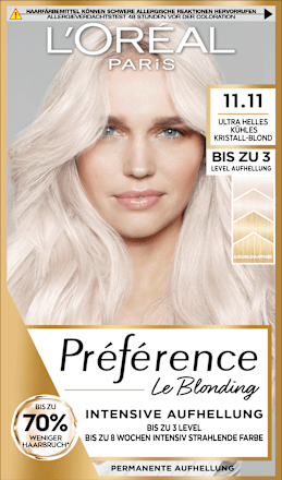 L'ORÉAL PARIS PRÉFÉRENCEHaarfarbe 11.11 Ultra Helles Kühles Kristall-Blond, 1 St