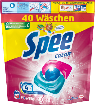SpeeColorwaschmittel Power Caps, 40 Wl