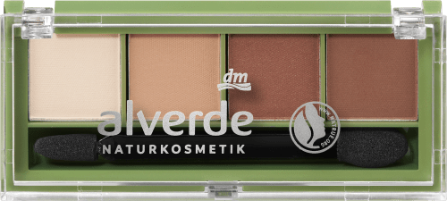 alverde NATURKOSMETIKLidschatten Palette Quattro 37 Chocolate, 4,4 g