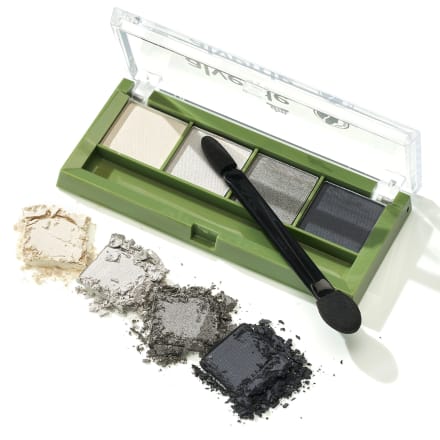 Benecos Quattro Eyeshadow Palette Smokey Eyes – Naturkosmetik, Vegan, Mit Bio-Rizinusöl, BDIH Zertifiziert