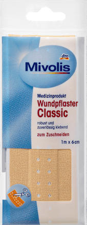 MivolisWundpflaster Classic 1 m x 6 cm, 1 StMedizinprodukt
