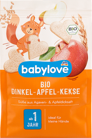 babyloveKindersnack Dinkel-Apfel-Kekse Bio ab 1 Jahr, 125 gBeikost