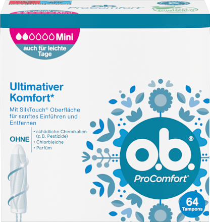 o.b.Tampons ProComfort Mini, 64 St