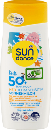 SUNDANCESonnenmilch Kids, MED ultra sensitiv, LSF 50+, 200 ml