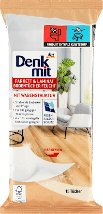 DenkmitFeuchte Bodentücher Parkett & Laminat, 15 St