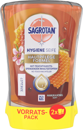 SagrotanSeifenspender No Touch Manukahonig Nachfüllpack (2x250 ml), 500 ml