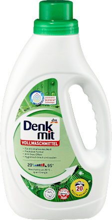 DenkmitVollwaschmittel für strahlendes Weiß, 20 Wl