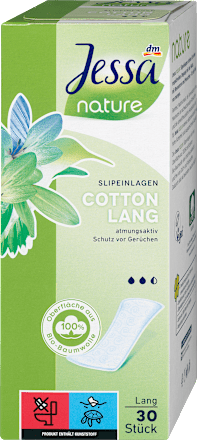 JessaSlipeinlagen Cotton Lang nature, 30 St