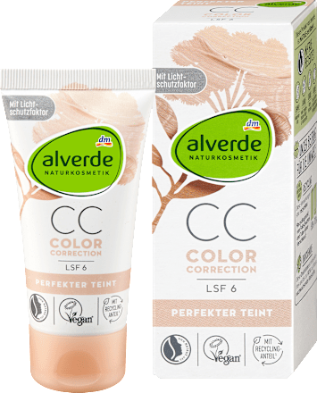 alverde NATURKOSMETIKCC Cream Perfekter Teint LSF 6, 50 ml