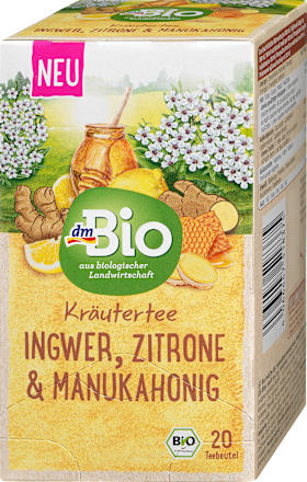 dmBio Kräutertee Ingwer, Zitrone & Manukahonig, 40 g dm Dauerpreis ...