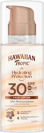 Hawaiian TropicSonnencreme Gesicht, Air Soft Face, Silk Hydration, LSF 30, 50 ml