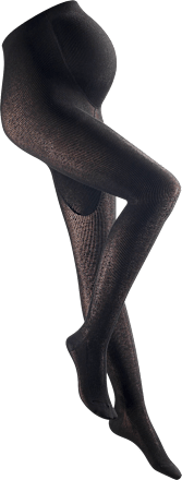 Schwangerschafts-Strumpfhose, mit Bio-Baumwolle, Gr. 42/44, schwarz, 1 St