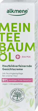 alkmene Mein Teebaumöl Hautbildverfeinernde Gesichtscreme, 50 ml 