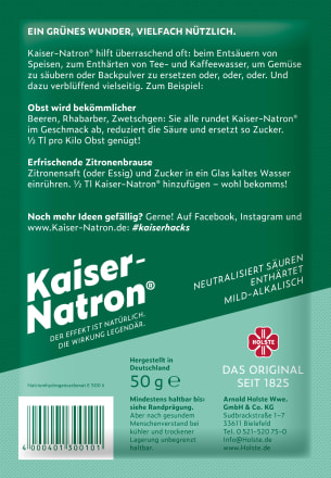 Kaiser Natron Kaiser Natron Pulver (5 x 50g), 250 g dauerhaft günstig