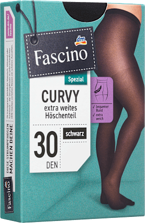 Fascino Strumpfhose Curvy schwarz Gr. 52/54, 30 DEN, 1 St dauerhaft günstig  online kaufen | dm.de