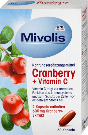 MivolisCranberry + Vitamin C Kapseln, 60 St, 68 gNahrungsergänzungsmittel