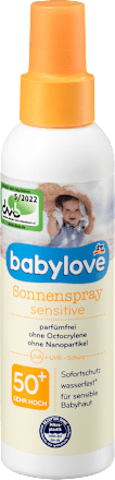 babyloveSonnenspray Baby sensitiv LSF 50+, 150 ml
