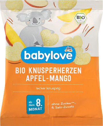 babyloveBabysnack Knusperherzen Apfel-Mango, ab dem 8. Monat, 30 gBeikost