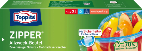 ToppitsZipper Allzweckbeutel 3 L, 18 St